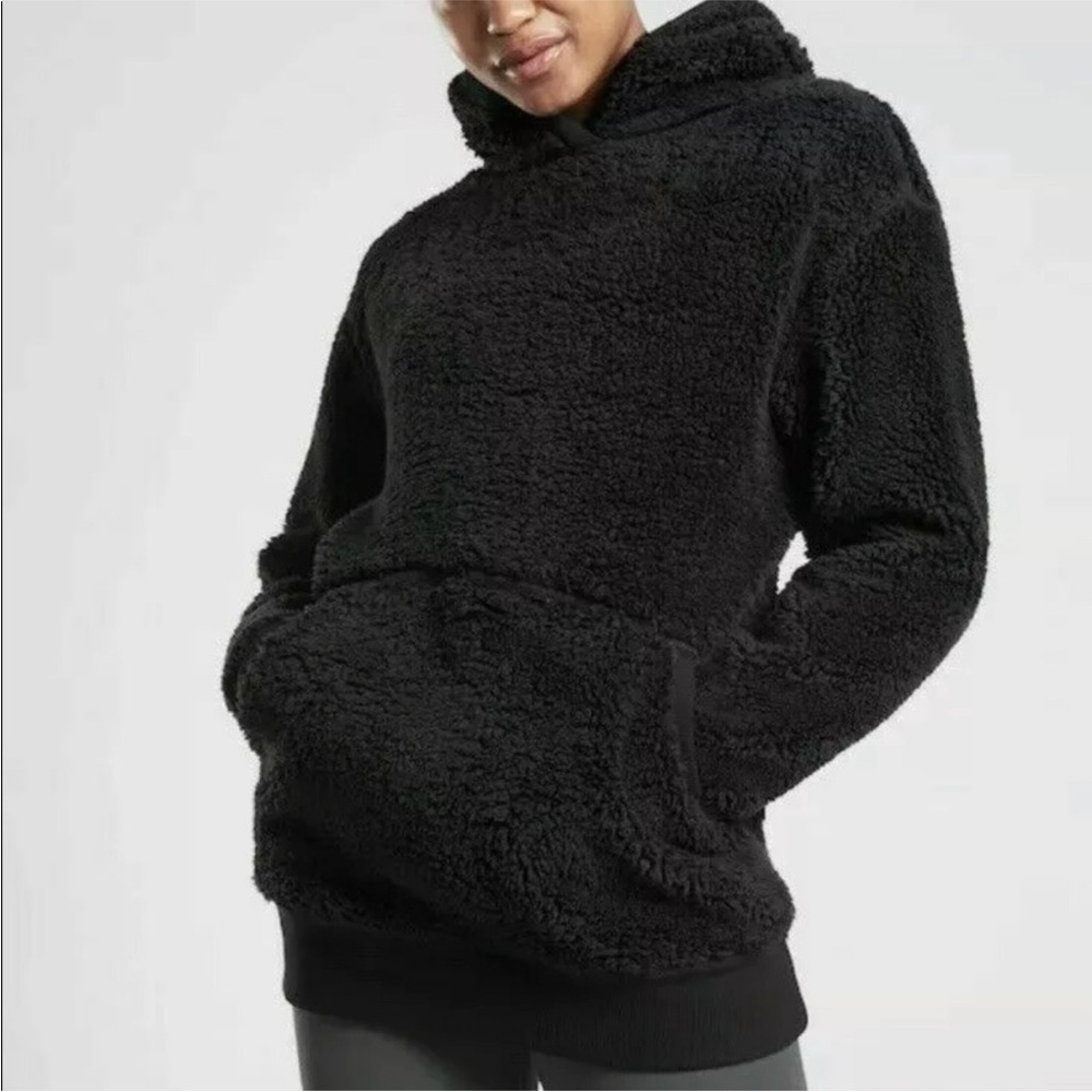 Athleta Solstice Reversible Sherpa Hooded Sweatshirt